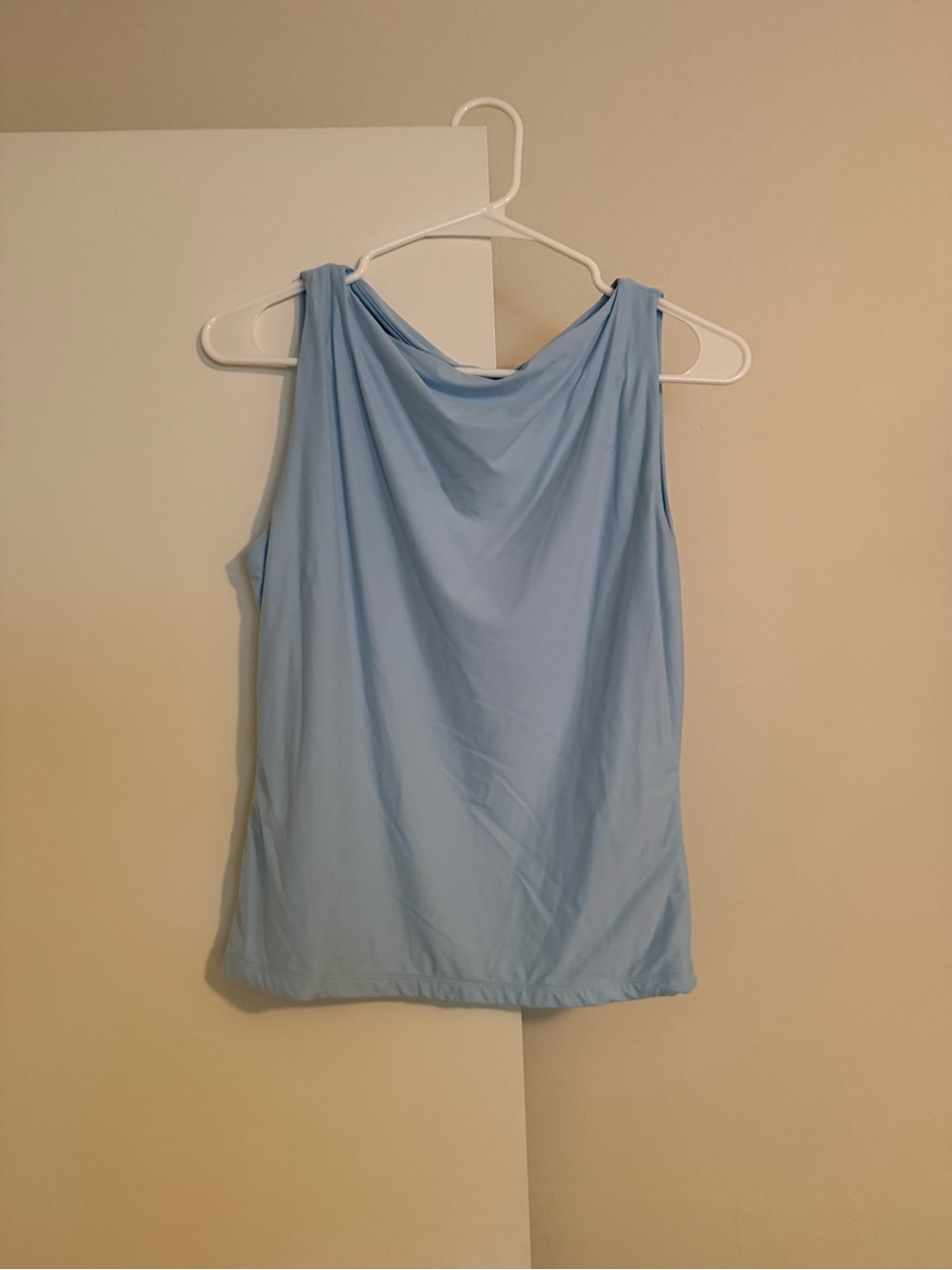 Abercrombie & Fitch Sky Blue Draped Cowl Tank